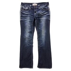 Womens Big Star Liv Bootcut jeans 29R Distressed embroidered Y2K